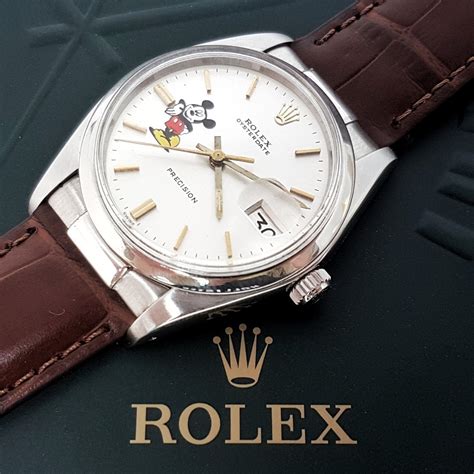 Vintage Rolex OysterDate Precision Custom Mickey Mouse Dial